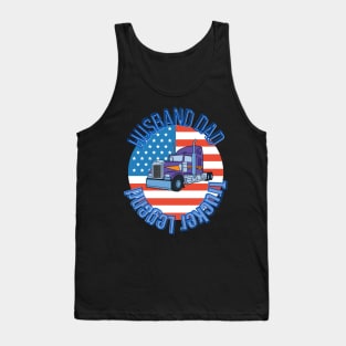 Husband Dad Trucker Legend Hero Tank Top